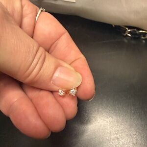 Elegant Rose Gold Stud Earrings